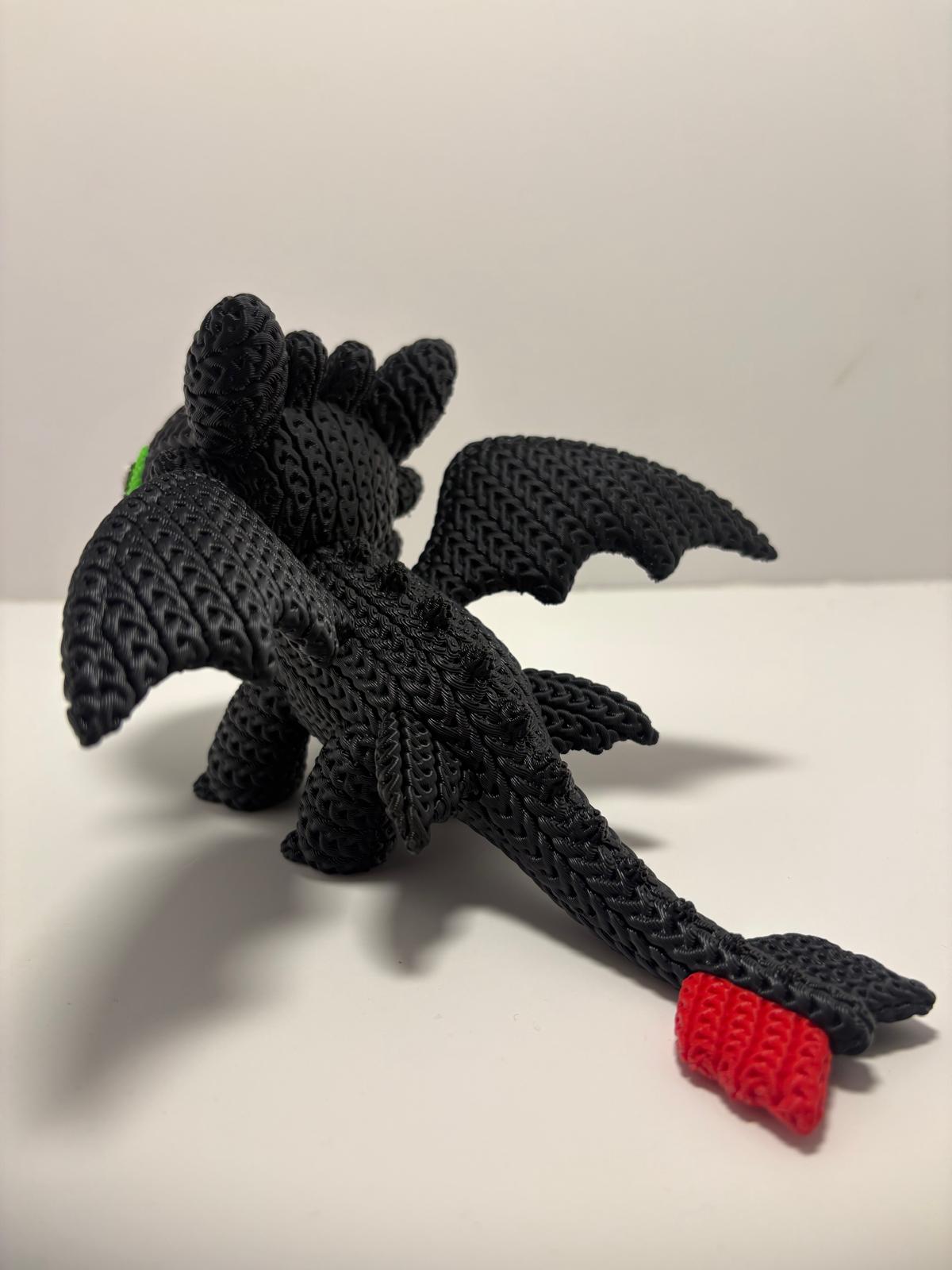 Figura Desdentado Impresa en 3D Estilo Crochet - CreaLuDe3D