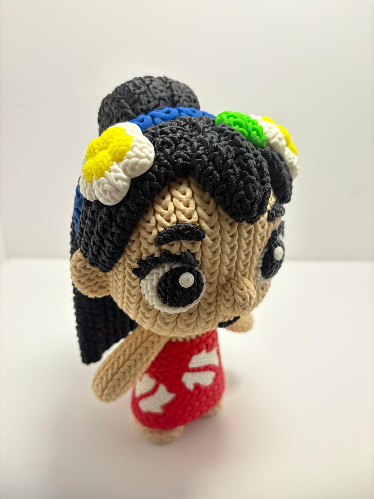 Figura Lilo Impresa en 3D Estilo Crochet