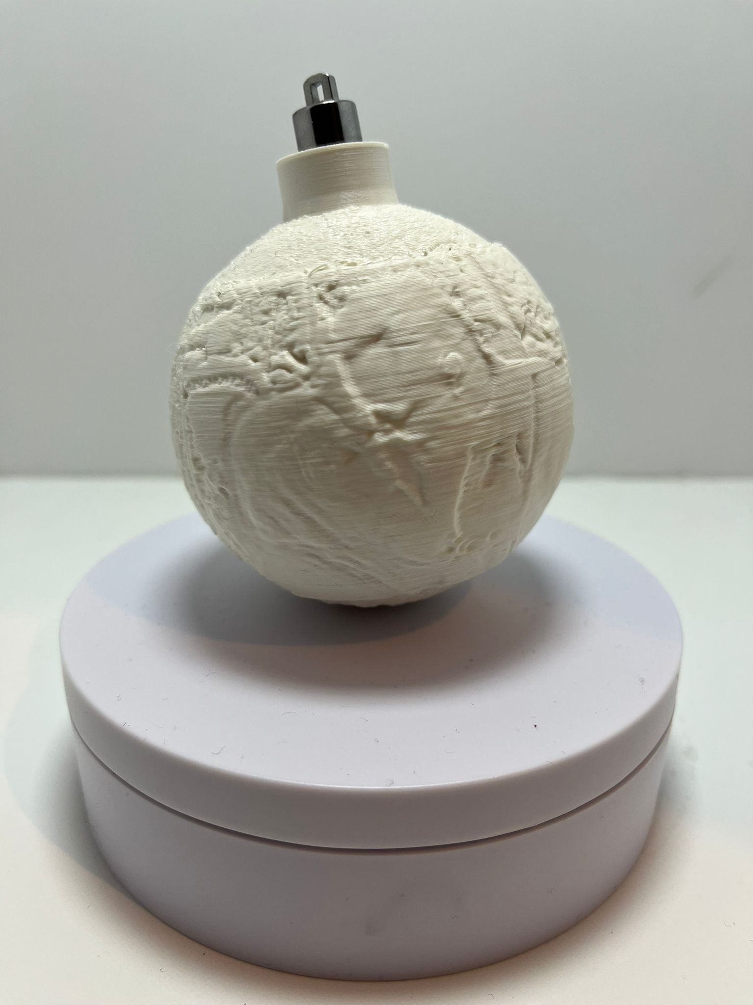 Bola de Navidad Litophania Impresa 3D Personalizada - CreaLuDe3D