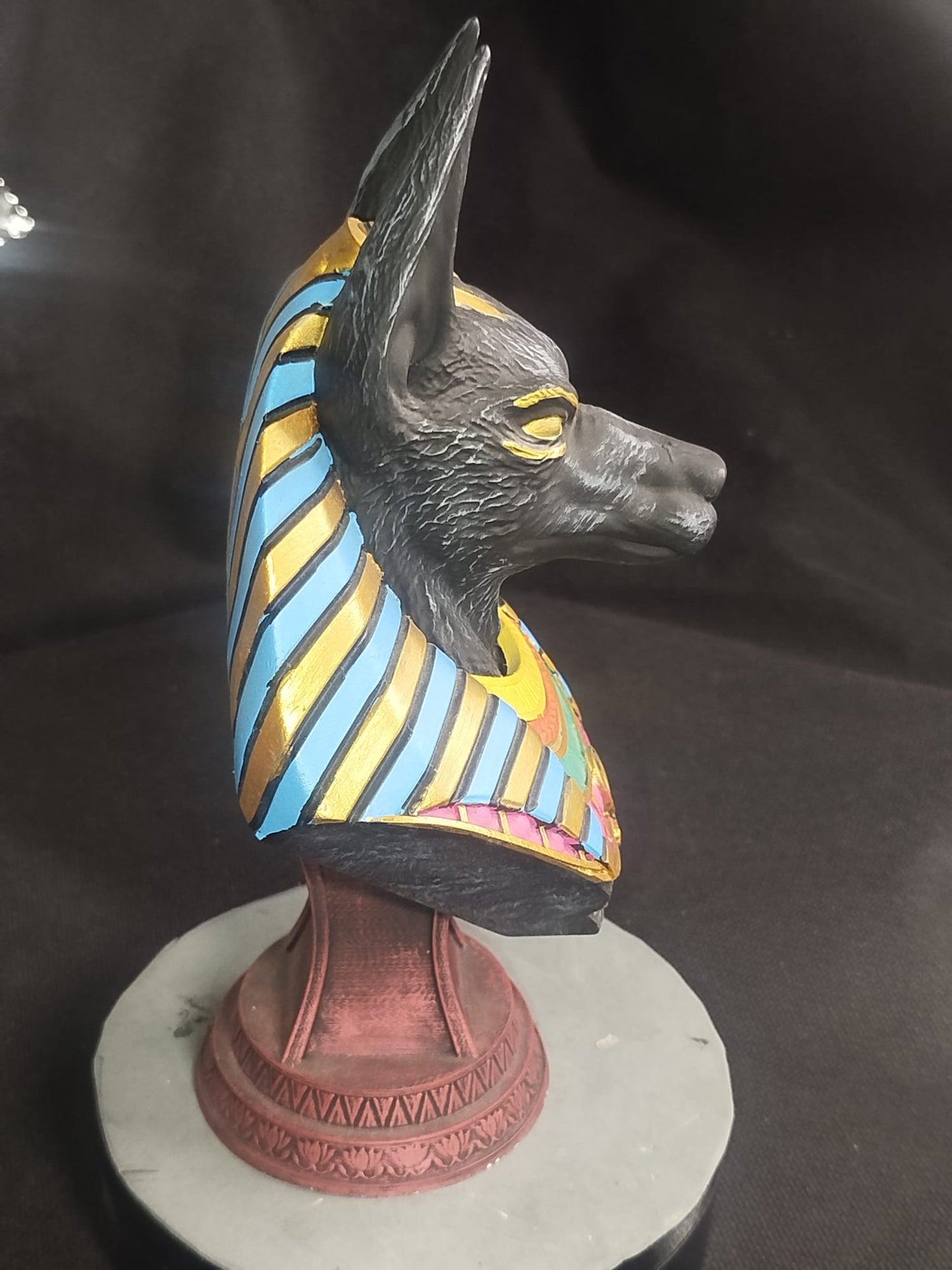 Busto de Anubis Full Color en Resina | 25 cm | Edición Coleccionista - CreaLuDe3D