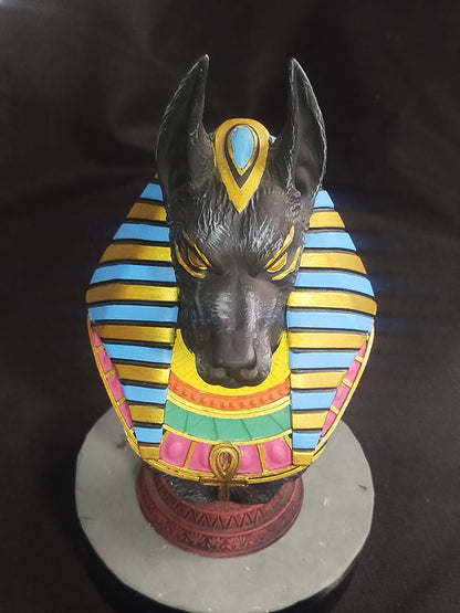 Busto de Anubis Full Color en Resina | 25 cm | Edición Coleccionista - CreaLuDe3D