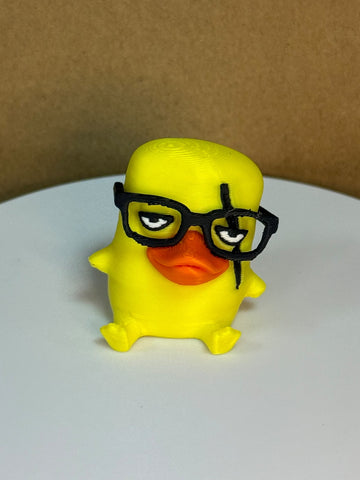 Espíritu de Fortnite Temporada Nueva | Figura 3D Patito Nerd con Gafas - CreaLuDe3D