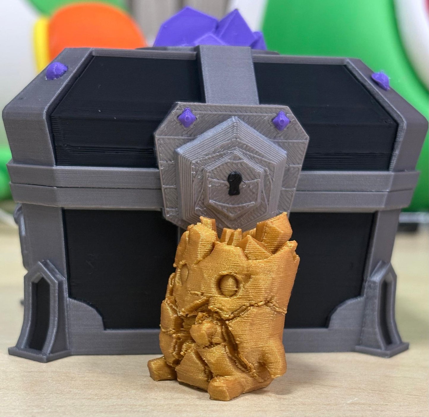 Espíritu del Punto Cero de Oro | Figura Fortnite Impresa en 3D - CreaLuDe3D