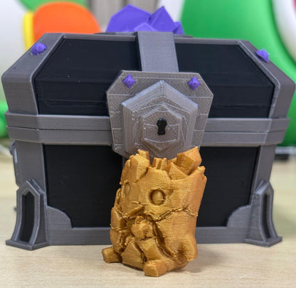 Espíritu del Punto Cero de Oro | Figura Fortnite Impresa en 3D - CreaLuDe3D
