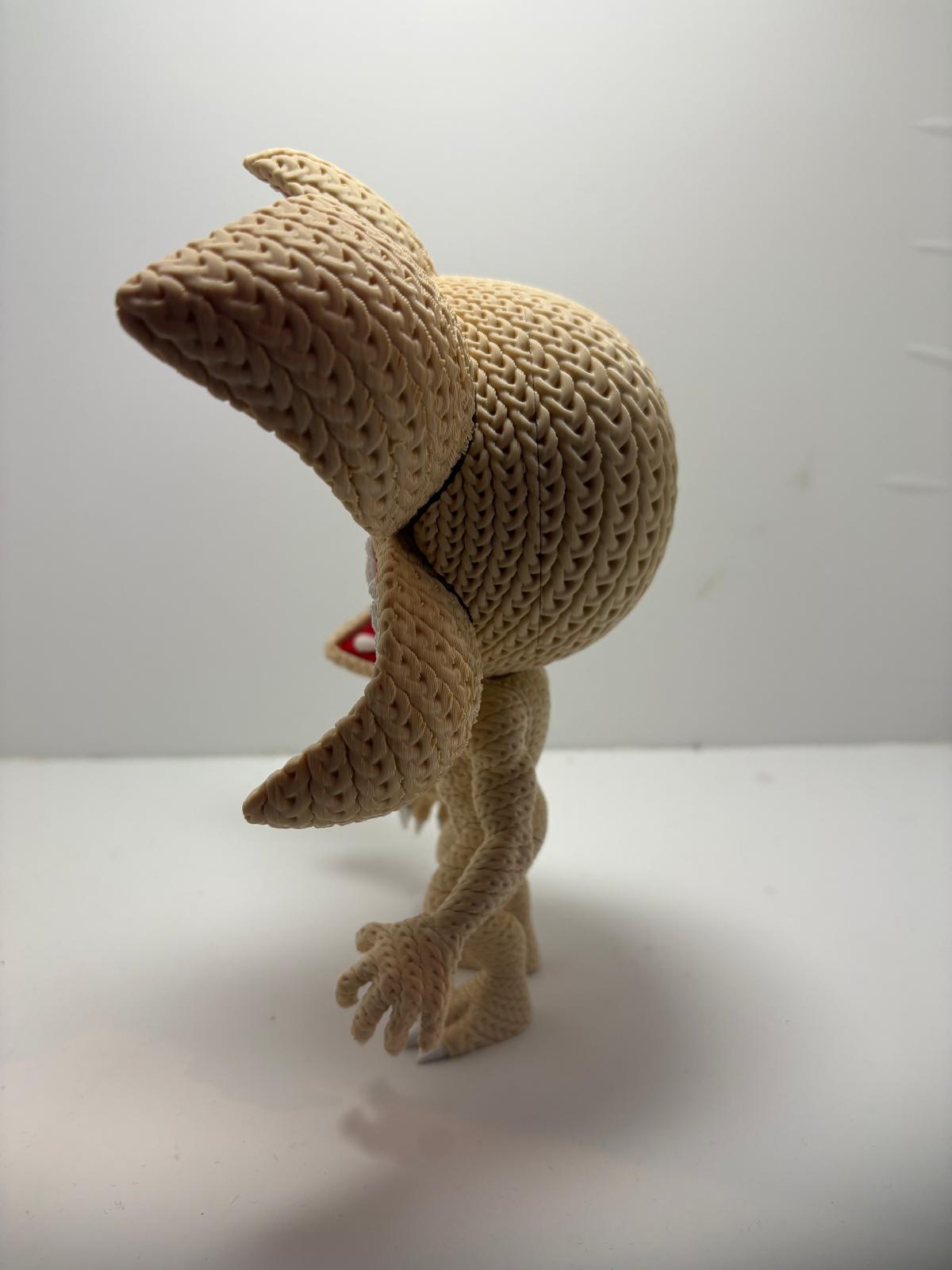 Figura Demogorgon Stranger Things Impresa en 3D Estilo Crochet - CreaLuDe3D
