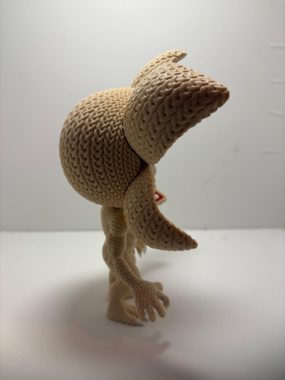 Figura Demogorgon Stranger Things Impresa en 3D Estilo Crochet - CreaLuDe3D