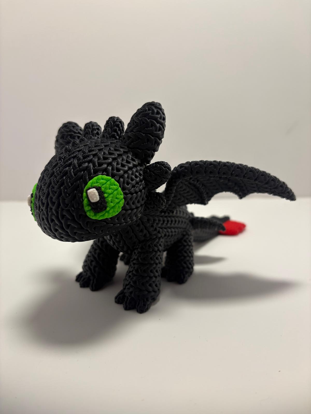 Figura Desdentado Impresa en 3D Estilo Crochet - CreaLuDe3D