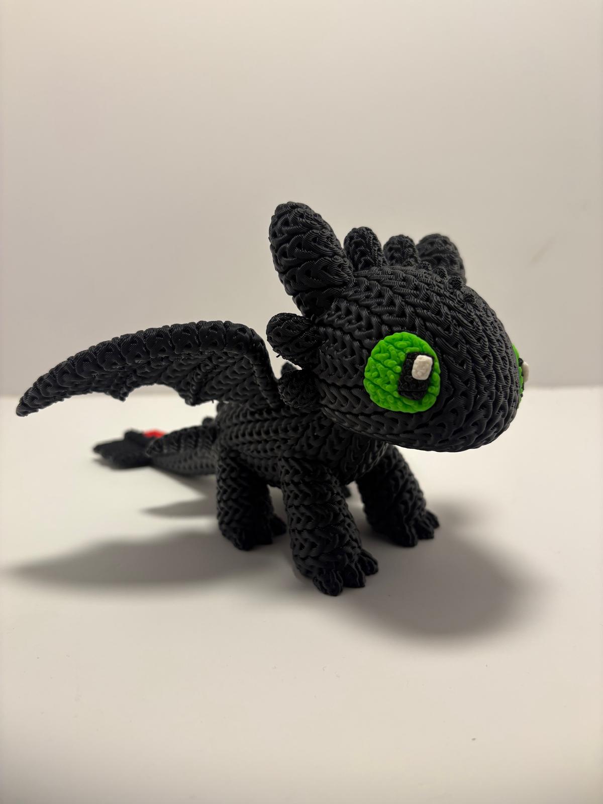 Figura Desdentado Impresa en 3D Estilo Crochet - CreaLuDe3D