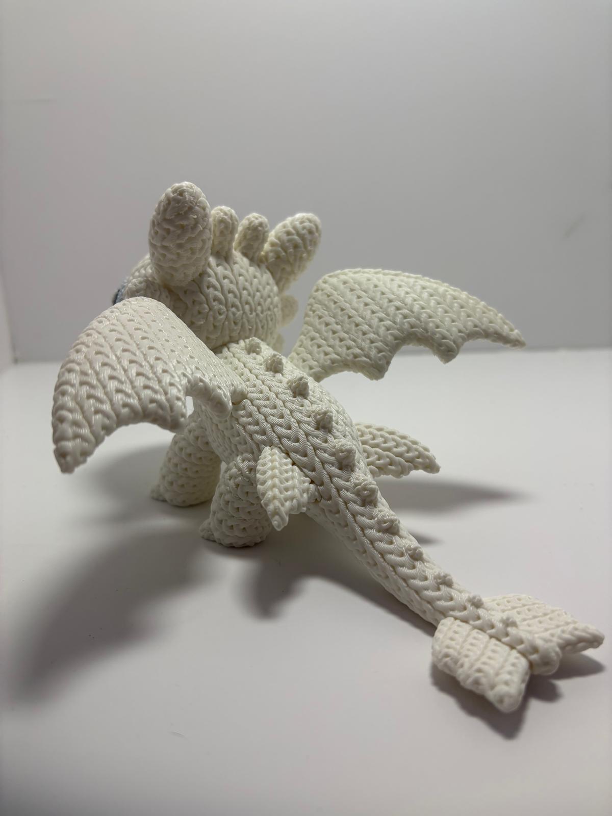 Figura Furia Luminosa Impresa en 3D Estilo Crochet - CreaLuDe3D