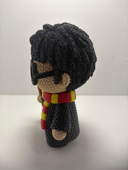Figura Harry Potter Impresa en 3D Estilo Crochet - CreaLuDe3D
