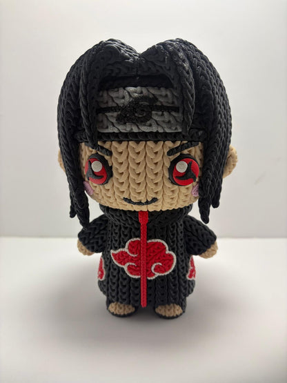 Figura Itachi Sharingan Naruto Impresa en 3D Estilo Crochet - CreaLuDe3D
