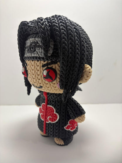 Figura Itachi Sharingan Naruto Impresa en 3D Estilo Crochet - CreaLuDe3D