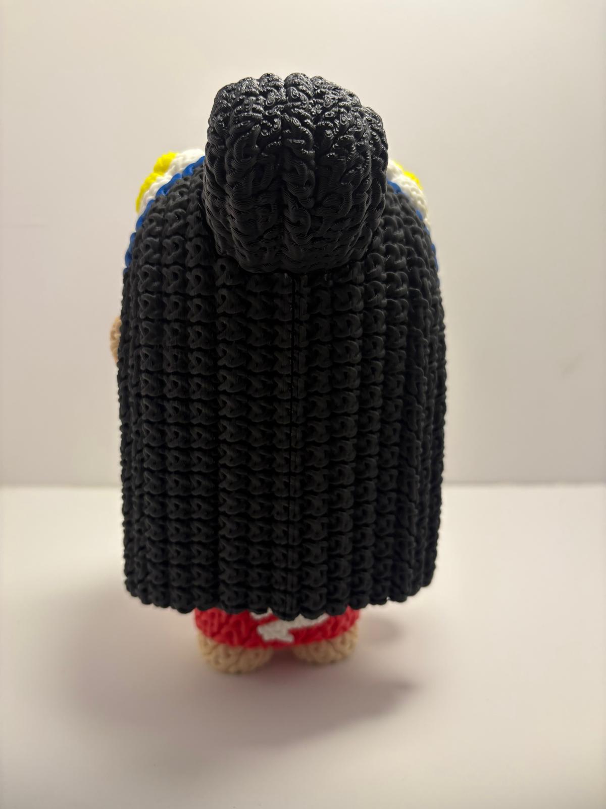 Figura Lilo Impresa en 3D Estilo Crochet - CreaLuDe3D