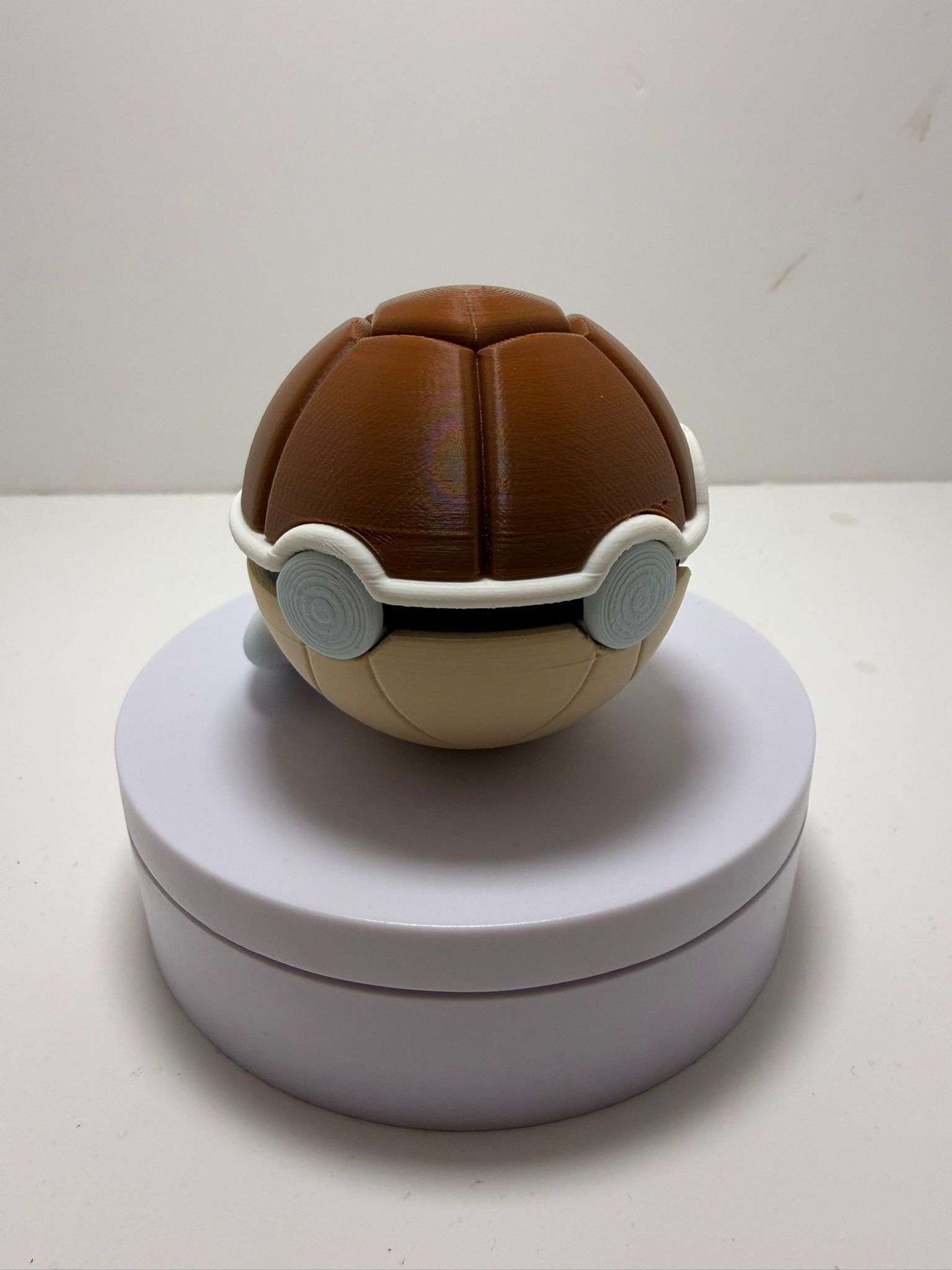 Pokébola Agua Estilo Tortuga Impresión 3D PLA | Figura Decorativa Gamer - CreaLuDe3D