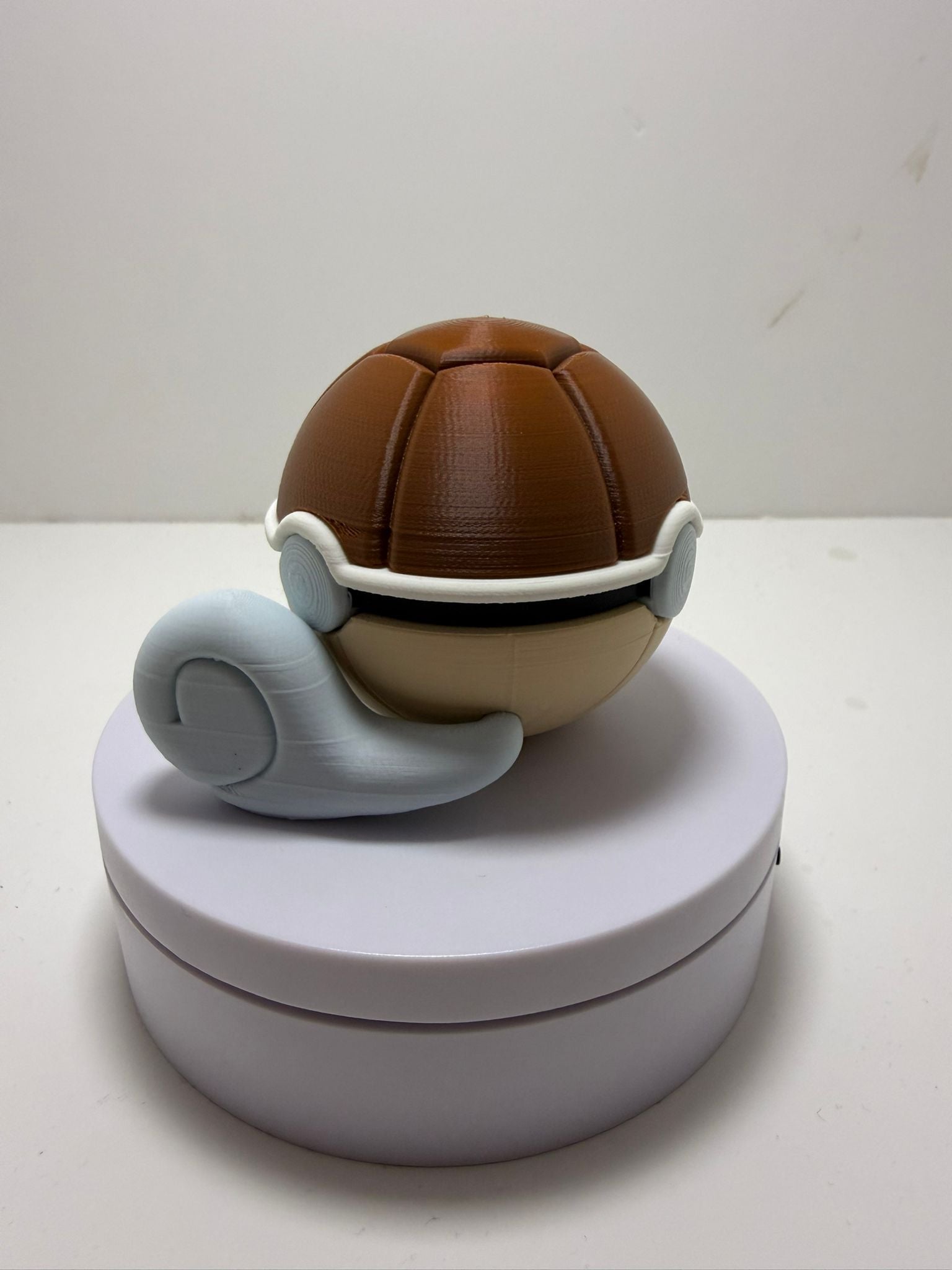 Pokébola Agua Estilo Tortuga Impresión 3D PLA | Figura Decorativa Gamer - CreaLuDe3D