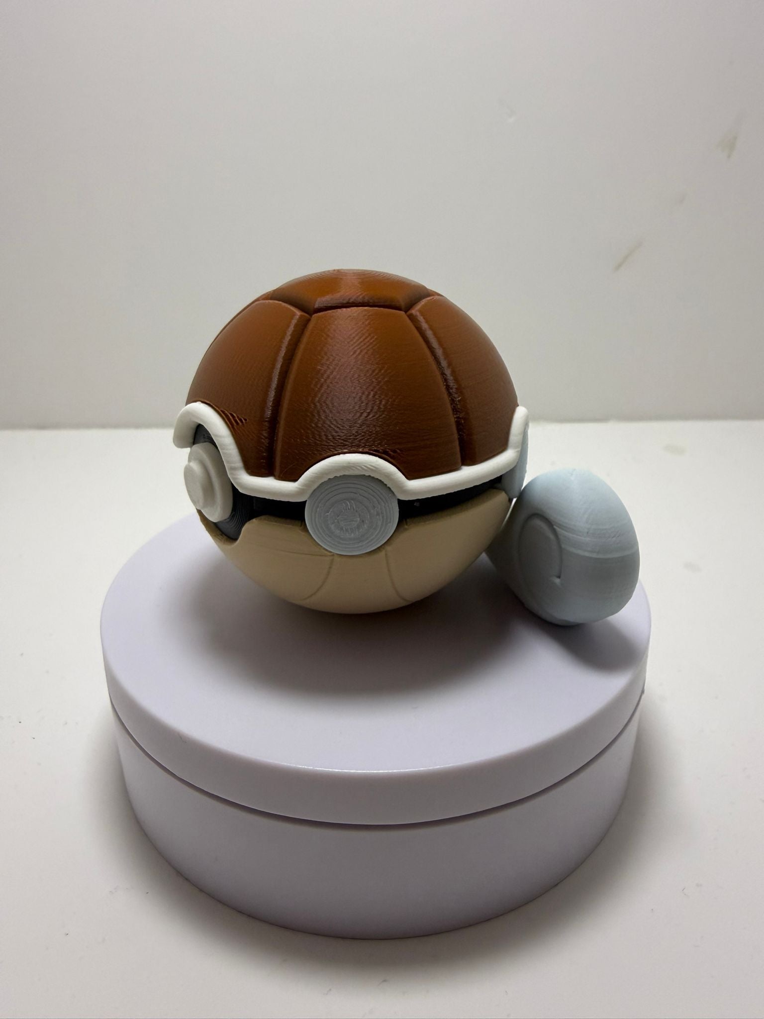 Pokébola Agua Estilo Tortuga Impresión 3D PLA | Figura Decorativa Gamer - CreaLuDe3D