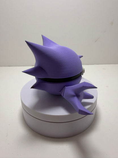 Pokébola Fantasma Impresión 3D Multicolor PLA | Figura Decorativa Estilo Criatura Fantasma - CreaLuDe3D