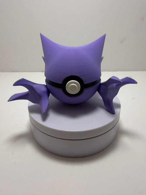 Pokébola Fantasma Impresión 3D Multicolor PLA | Figura Decorativa Estilo Criatura Fantasma - CreaLuDe3D