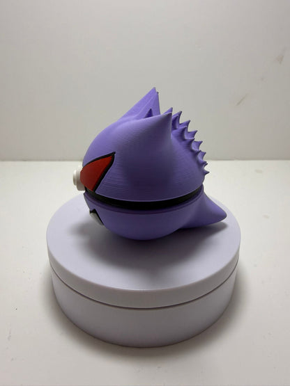 Pokébola Oscura Estilo Fantasma Impresión 3D PLA | Figura Decorativa Gamer - CreaLuDe3D
