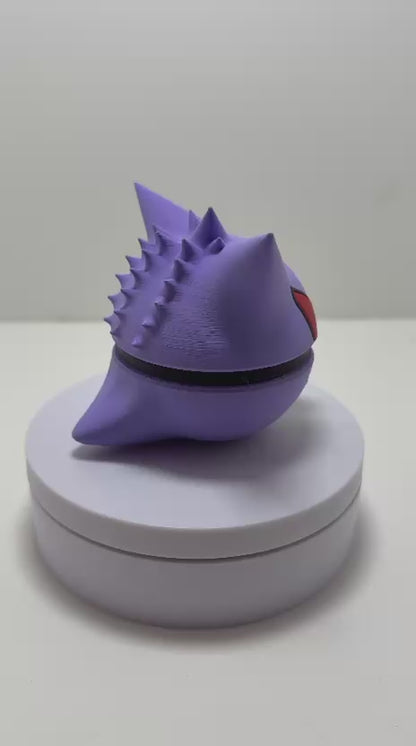 Pokébola Oscura Estilo Fantasma Impresión 3D PLA | Figura Decorativa Gamer